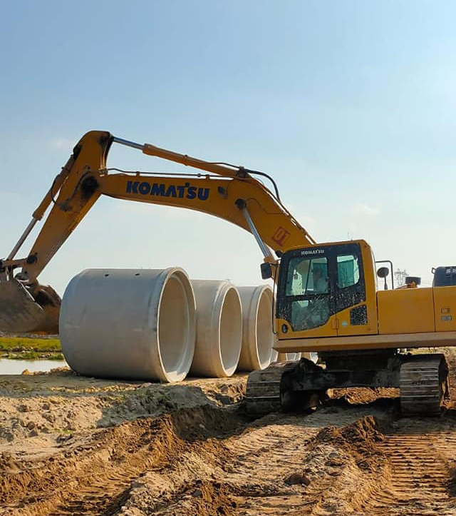 AMACCAO PIPE cung cấp cống tròn D2000 và Cống hộp 2x(1,5x1,5) 1